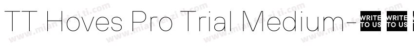 TT Hoves Pro Trial Medium字体转换